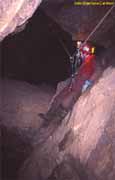 Grotta Rosa-Saviotti traverso su corda